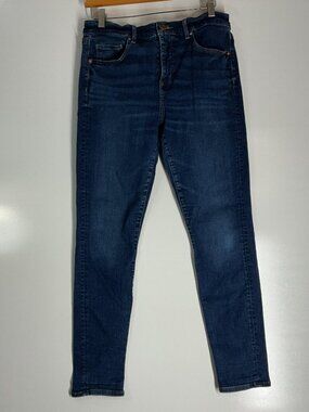 LOFT Skinny Crop Jeans Women’s 30/10 Dark Wash Slim Pockets Stretch Denim